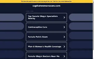 Capital Women's Care of North Laurel website