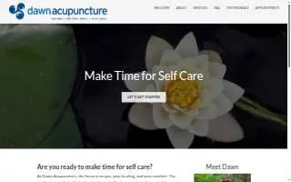 Dawn Acupuncture of North Laurel website
