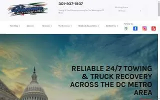 Hannan Towing & Recovery of North Laurel website