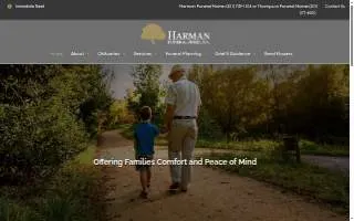 Harman Funeral Home, P.A. website