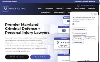 Maronick Law of North Potomac website