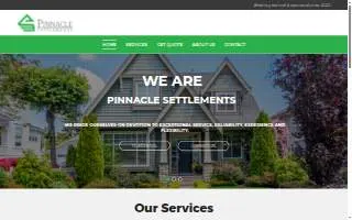 Pinnacle Settlements Service, Inc. website