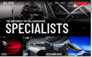 Elite Auto Body of Odenton website