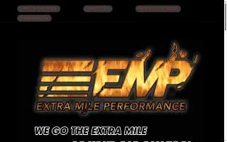 Extra Mile Performance website