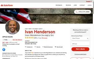 Ivan Henderson - State Farm Insurance Agent website