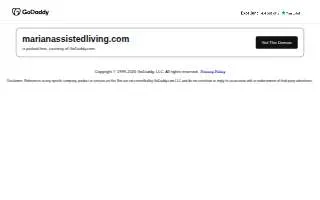 Marian Assisted Living website