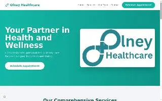 Olney Healthcare website