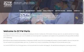 ZCYW Periodontics Olney website