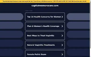 Capital Women’s Care - Baltimore website
