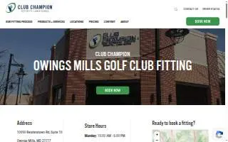 Club Champion of Owings Mills website