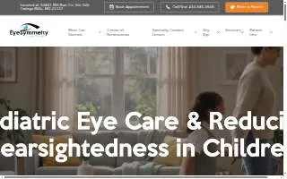 EyeSymmetry Vision Center website