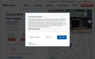 HearingLife of Owings Mills MD website