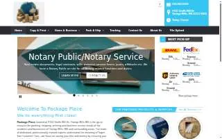 Package Place website