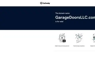 Garcia Garage Doors LLC of Oxon Hill website