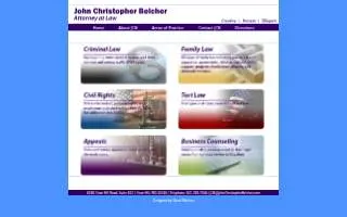John Christopher Belcher, Attorney at Law website