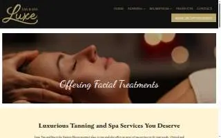 Luxe Tan and Spa of Oxon Hill website