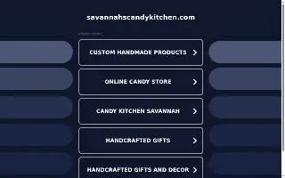 Savannah's Candy Kitchen website