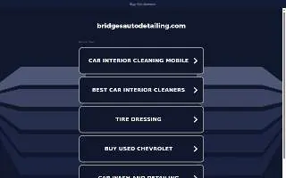 Bridges Auto Detailing of Parkville website