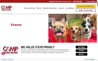Camp Bow Wow Towson of Parkville website