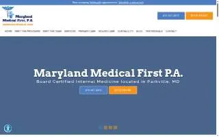 Maryland Medical First P.A. website