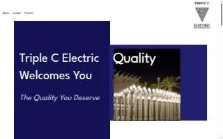 Triple C Electric website