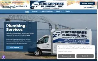 Chesapeake Plumbing, Inc website