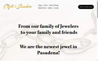 Clyde's Jewelers website