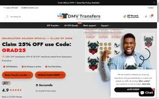 DMV Transfers - Dtf Transfers & Wholesale Apparel of Pasadena website