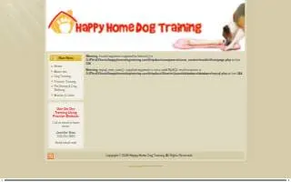 Happy Homes Dog Training of Pasadena website