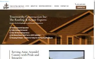 Trustworthy Construction Inc website