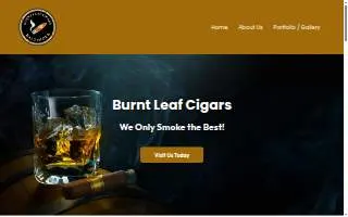 Burnt Leaf Cigar Lounge website