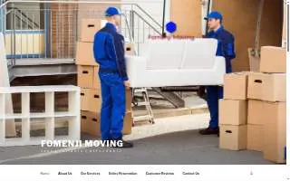 Fomenji Moving & Hauling Services website
