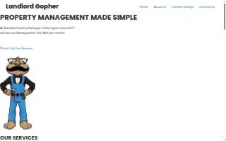 Landlord Gopher website