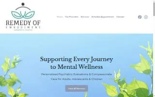 Remedy of Embodiment /Africa M Walker, LLC website