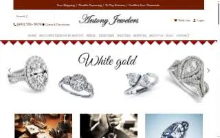 Antony Jewelers of Reisterstown website
