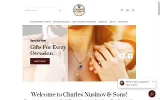 Charles Nusinov & Sons Jewelers website