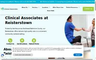 Clinical Associates at Reisterstown website