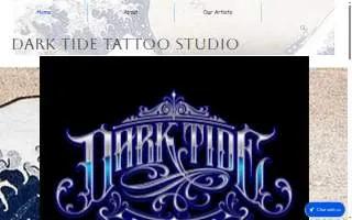 Dark Tide tattoo studio website