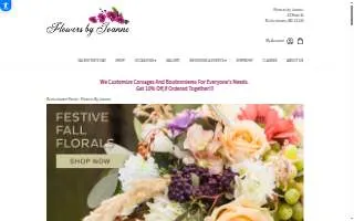 Flowers by Joanne website
