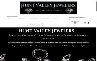 Hunt Valley Jewelers of Reisterstown website