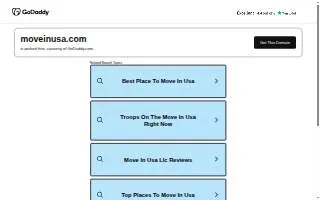 Move In USA of Reisterstown website