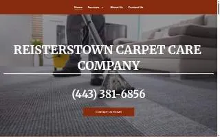 Reisterstown Carpet Care Company website
