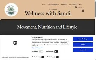 Take Fit LLC - Wellness with Sandi website