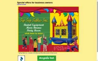 Tip Top Tables Inc. of Reisterstown website