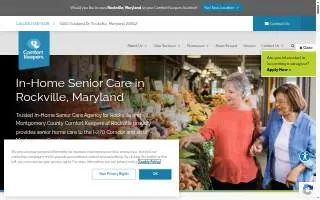 Comfort Keepers of Rockville website