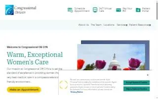 Congressional OB GYN website
