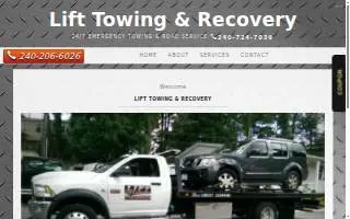 Lift Towing website