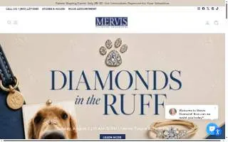 Mervis Diamond Importers website