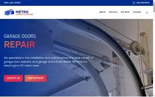 Metro Garage Solutions website