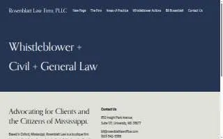 The Law Offices of Richard B. Rosenblatt, PC website